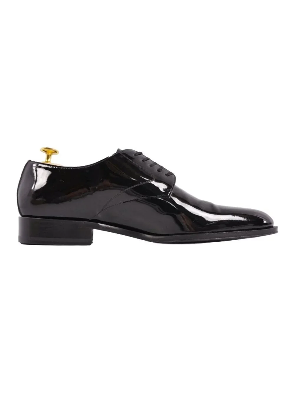 Dior Leather Shoes Derby Patent Black Homme